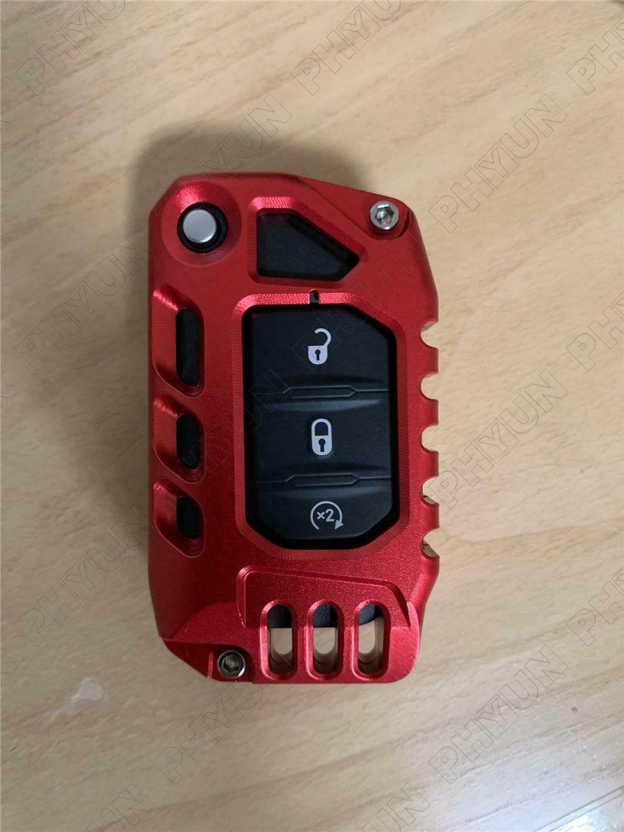 For 2018-2020 Jeep Wrangler JL JT Gladiator Alloy Key Case Cover Shell Protector