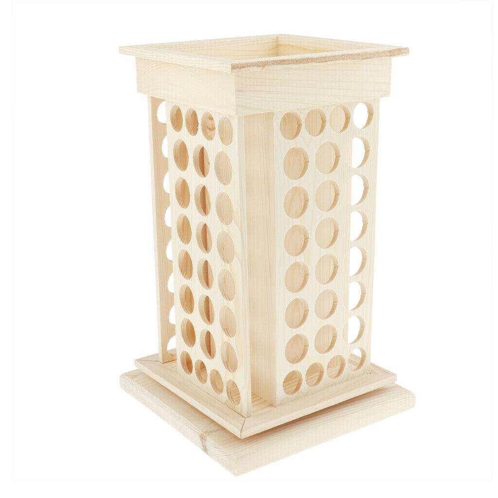 Wooden Essential Oil Carrying Case Display Rack – for Pippette Funnel Makeup