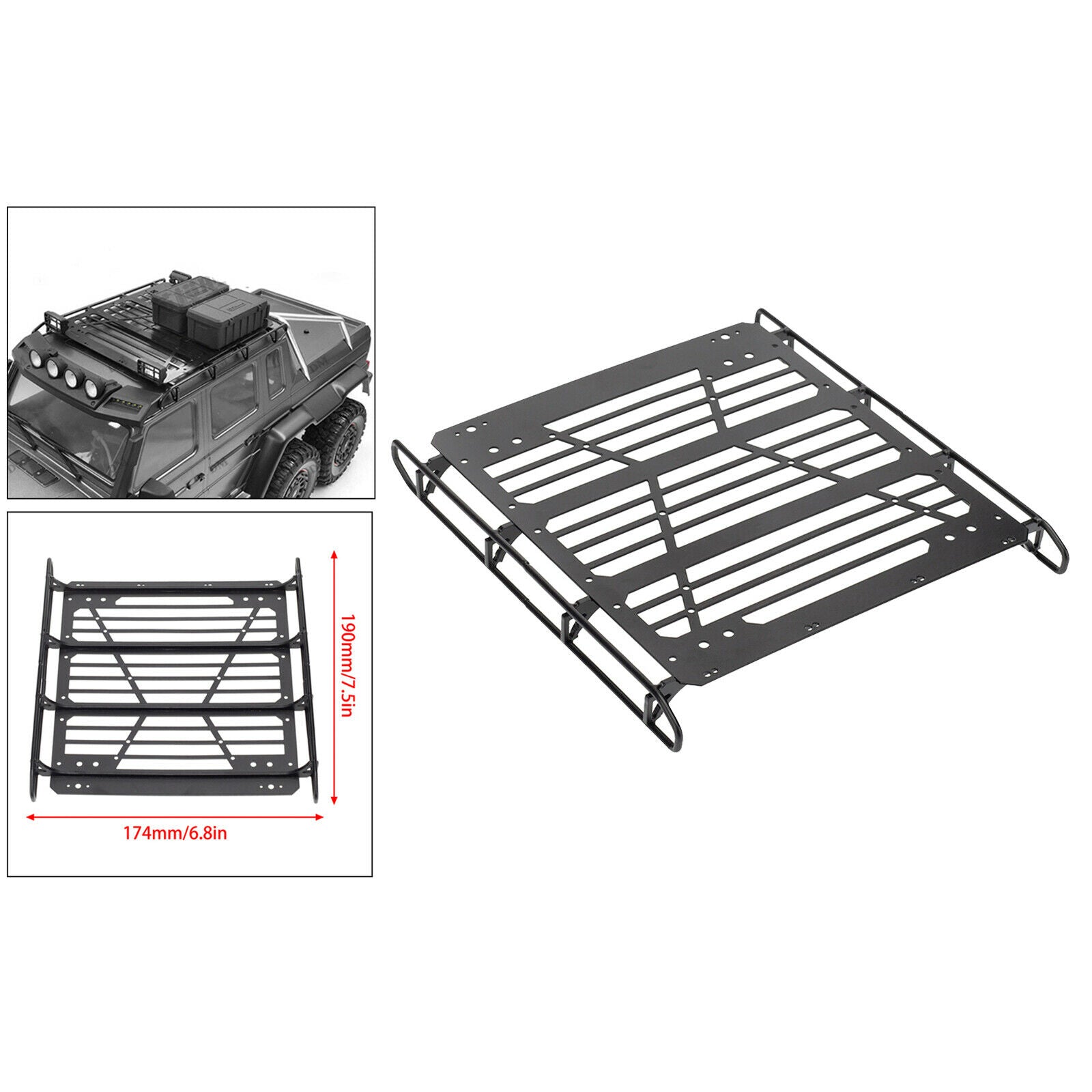 1:10 Metal Luggage Rack for -6 G63 -4 G500 Buggy Truck