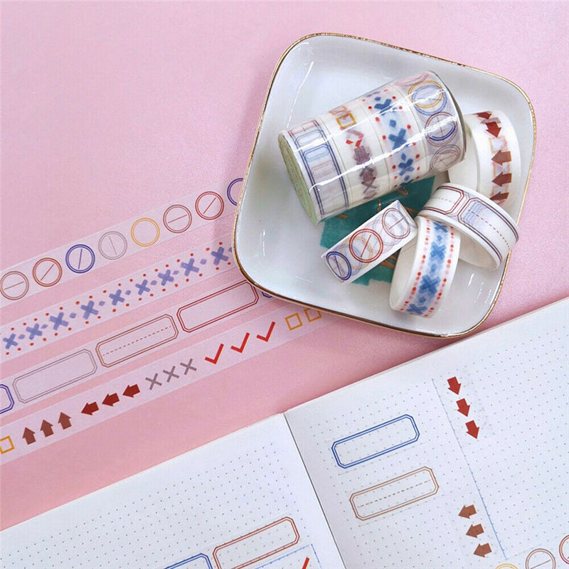 4 Rolls Daily Plan To-do List Washi Paper Tape DIY Scrapbooking Planner Stickers