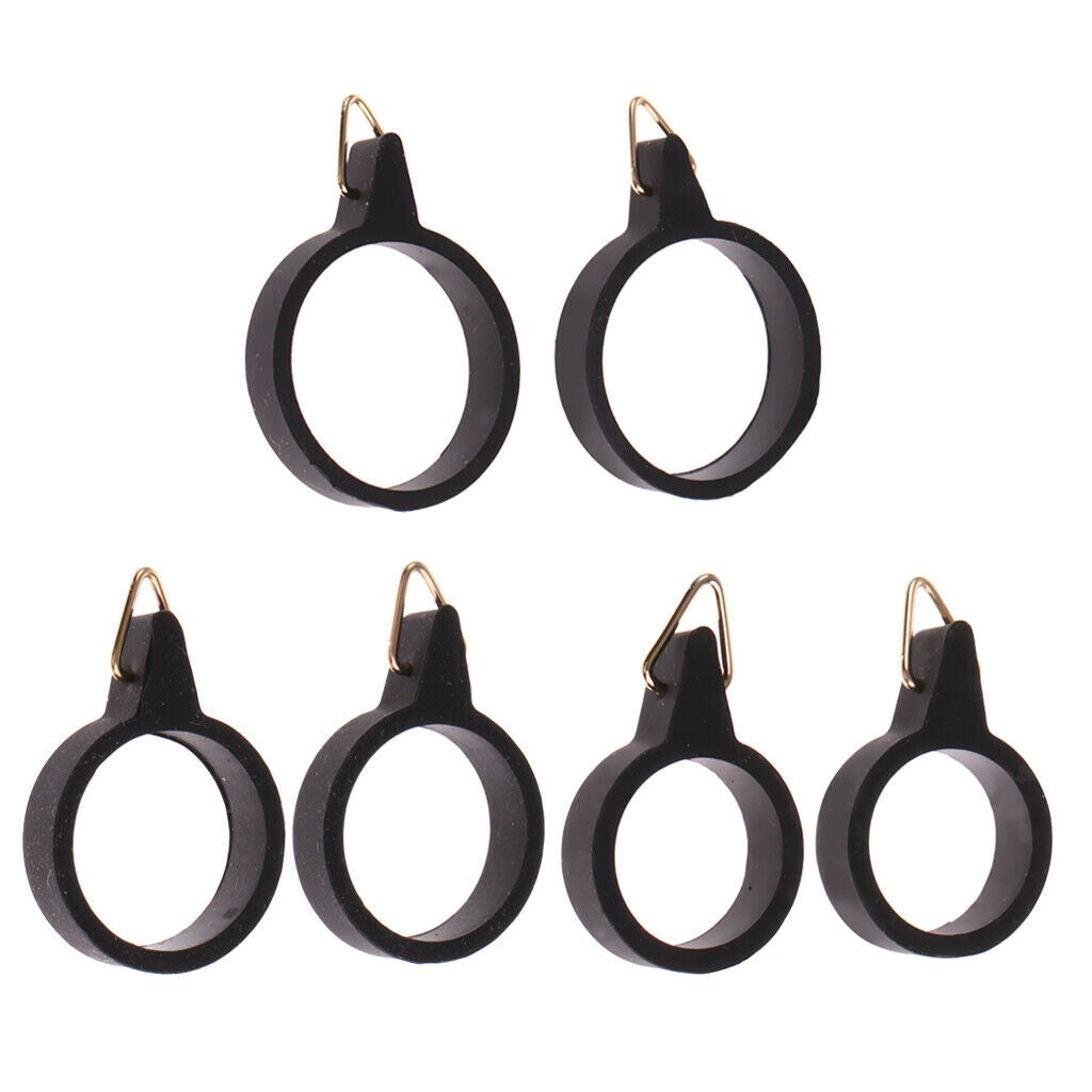 6Pack Fishing Rod Hook Keeper Elastic Holder Small Rod&Hook Keepers S+M+L