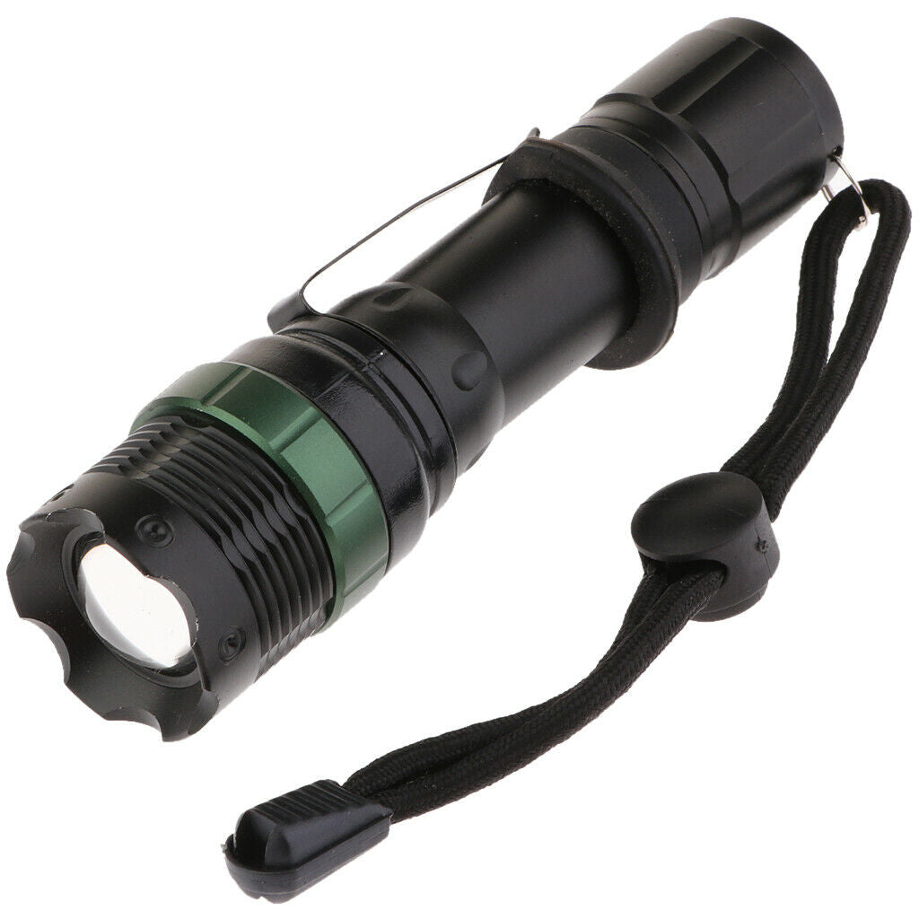 LED Light Rechargeable Flashlight Zoomable Super Bright Light Torch