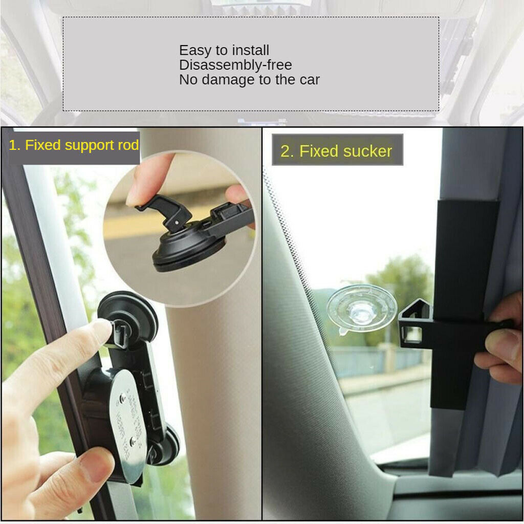 2x Auto Vehicle Retractable Sunshade Windshield Sun Visor 51.2x18.1 inch