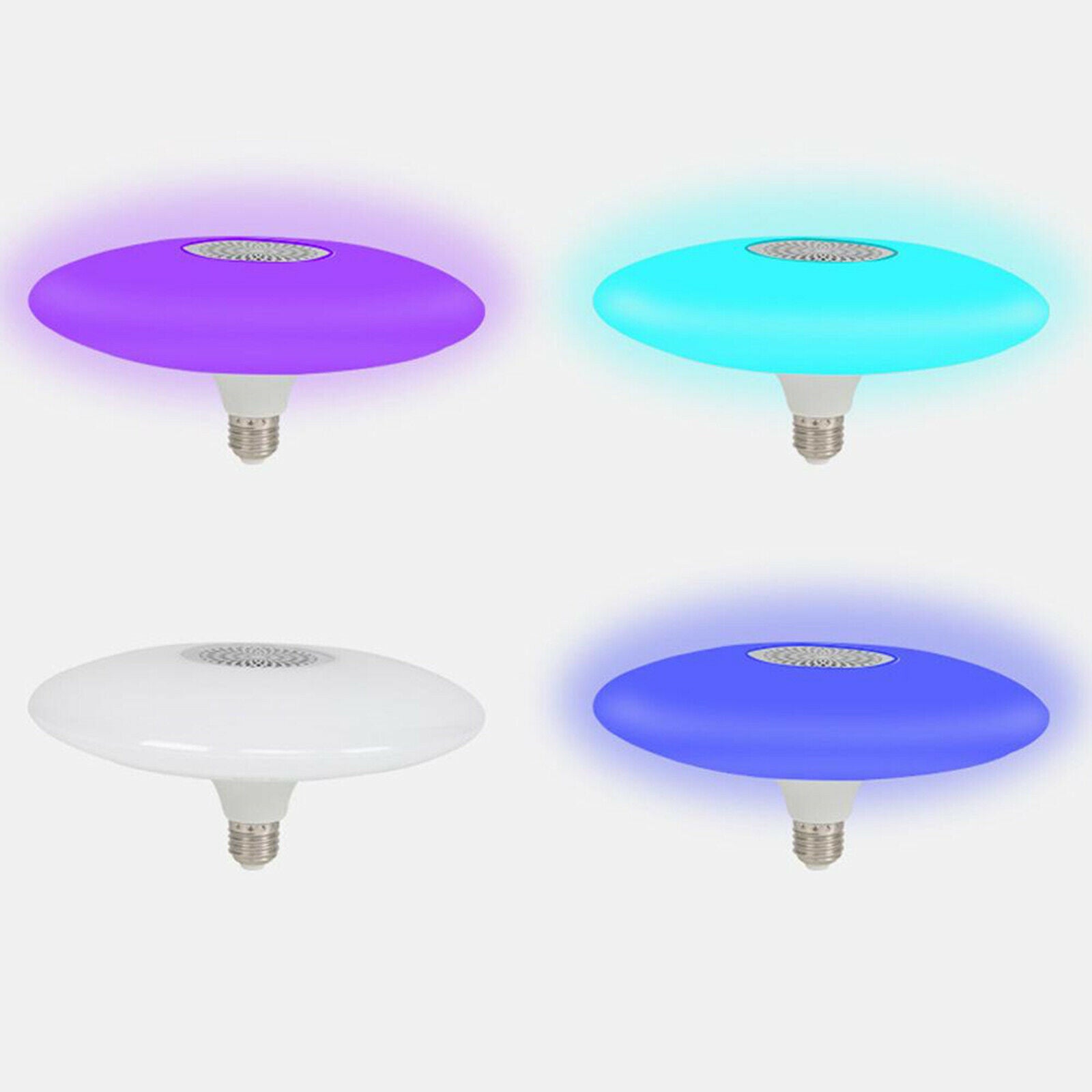 E27 Smart LED Light Bulb Bluetooth RGB Color Music Speaker Remote Control Lamp