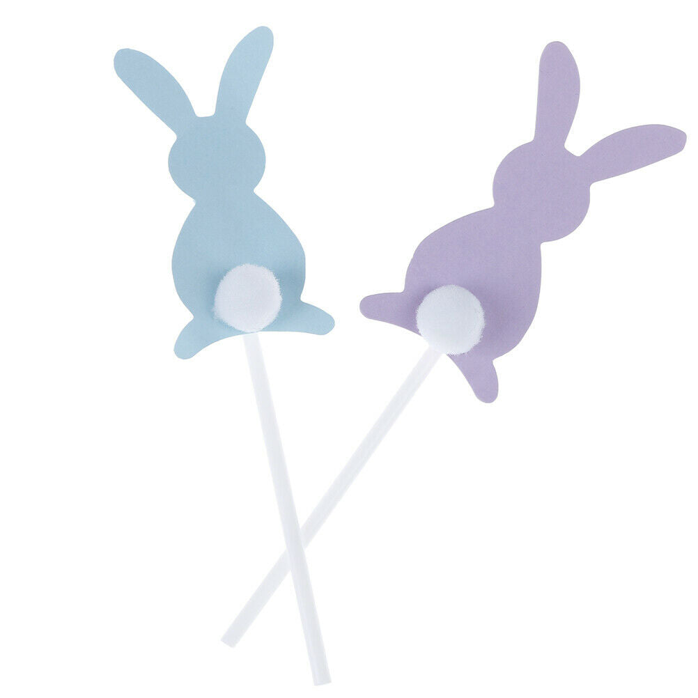 5pcs/set easter bunny eggs trees long ears rabbit cake toppers party suppl.l8