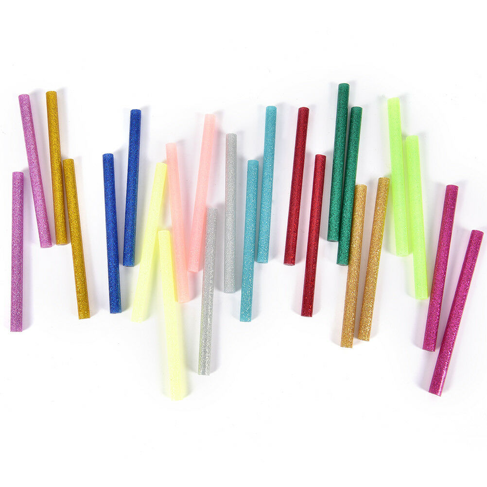 10* Glitter Hot Melt Glue Sticks For Electric Heating ToolDIY Art Craft100.l8