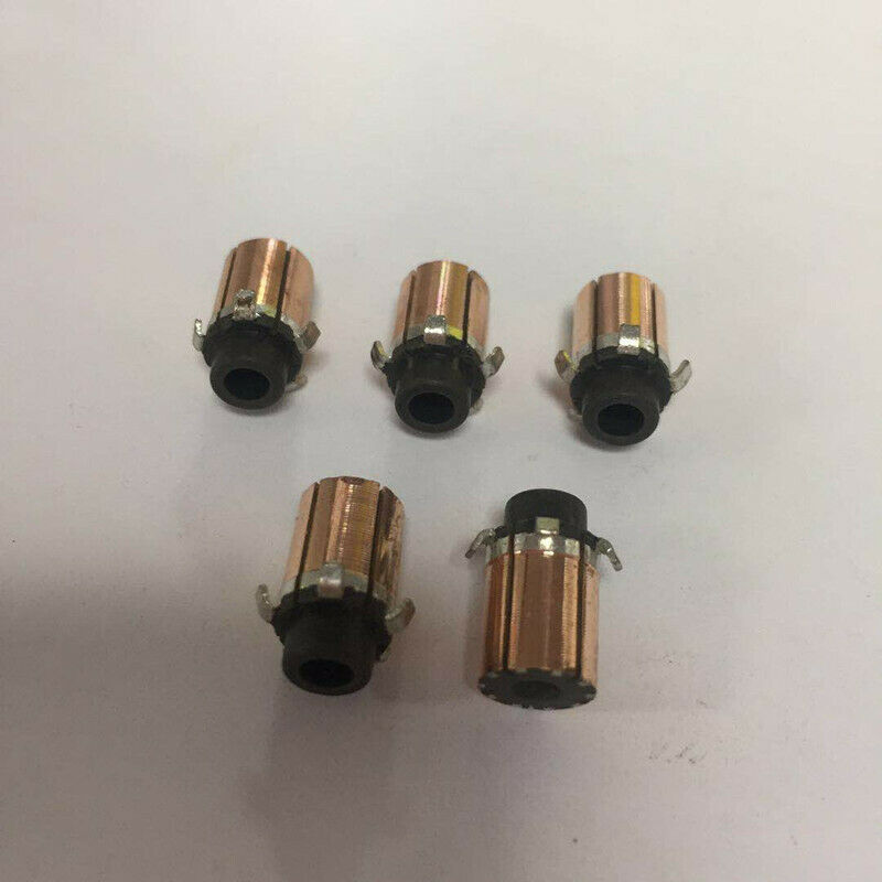 5pcs 3.175 x 7.6 x 10.5mm 5P Teeth Copper Bars Electric Motor Commutator