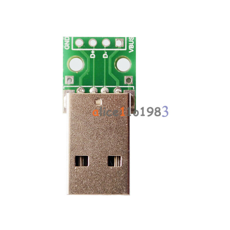 10PCS USB To DIP Adapter Converter 4 Pin For 2.54mm PCB Board Power Supply DIY