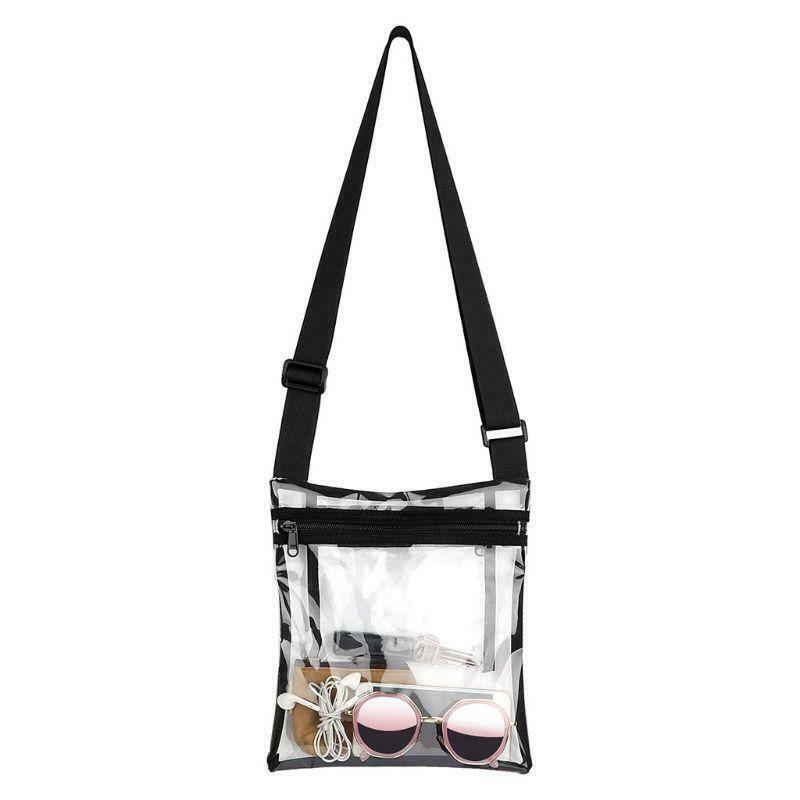 Fashion TPU Clear Crossbody Messenger Bag Transparent Handbag for Men Women