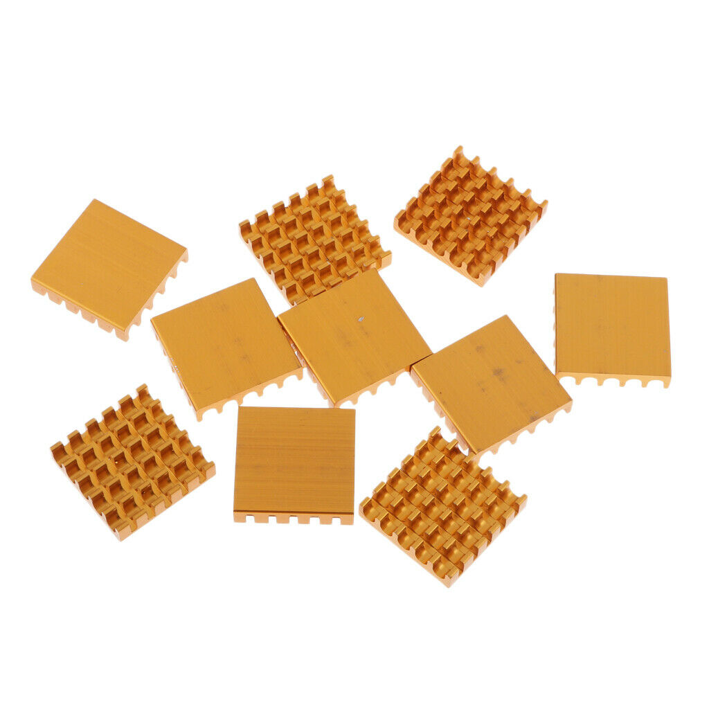 10x Cooling Module, 22x22x5mm Aluminum  Sink  Sink Fin for