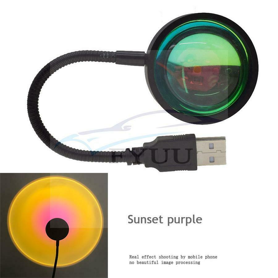 Sunset Projection Lamp USB Led Atmosphere Light Moblie phone adapter for TikTok
