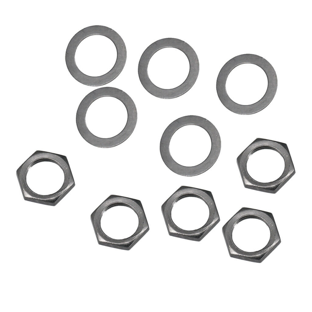 10 XGuitar Socket Nut + Washer Electric Guitar Output Input   Replacement