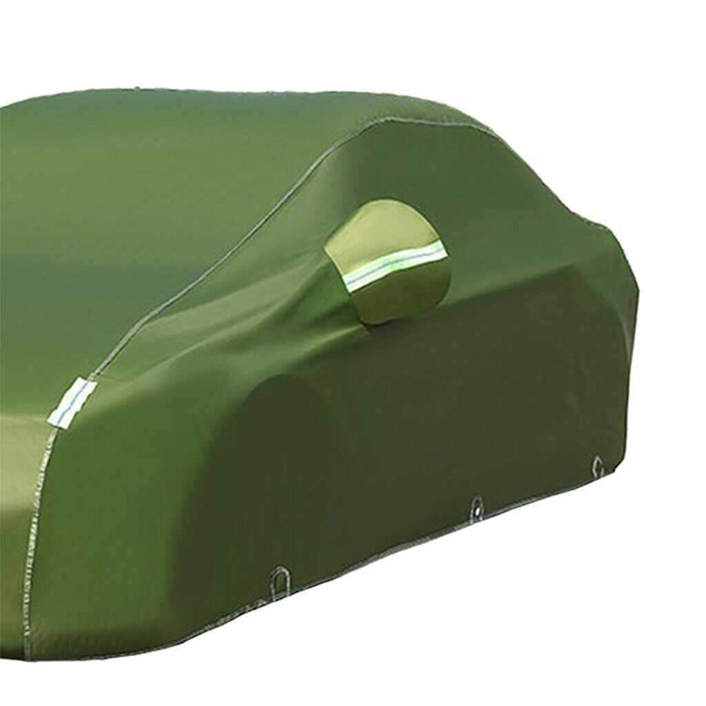 Full Car Cover Windproof Protection Universal Fit Sedan Wagon 1 Layer Green