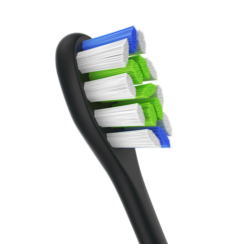 2pcs Sonic Toothbrush Heads Replacement for Toothbrushes Black_Multi Color