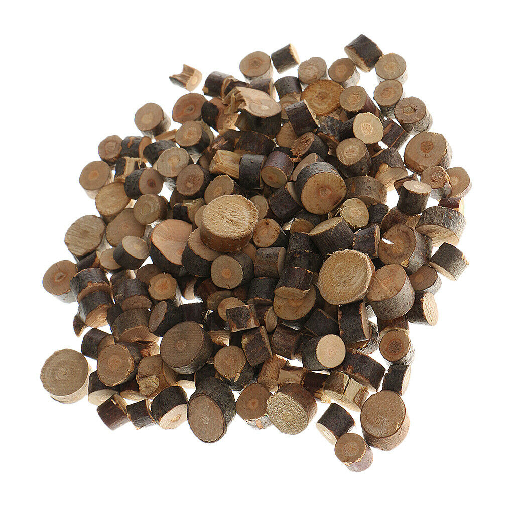 100 Pieces Assorted Size 0.5-1cm Natural Pine Tree Wood Slices Round Logs