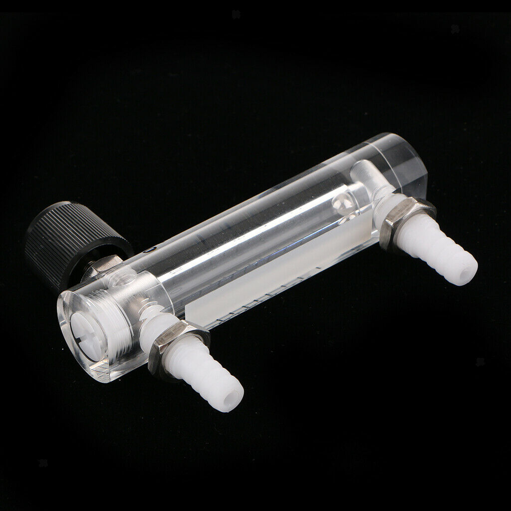 2Pcs Household 1-10LPM Oxygen Gas Air Flow Meter w/ Valve Lightweight Home