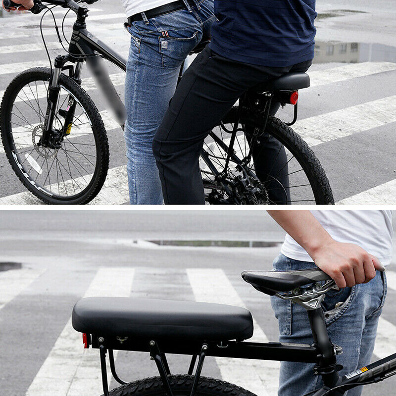 1PC PU Surface Soft Bicycle Rear Cushion Adults Child Comfortable Bike Seat Rack