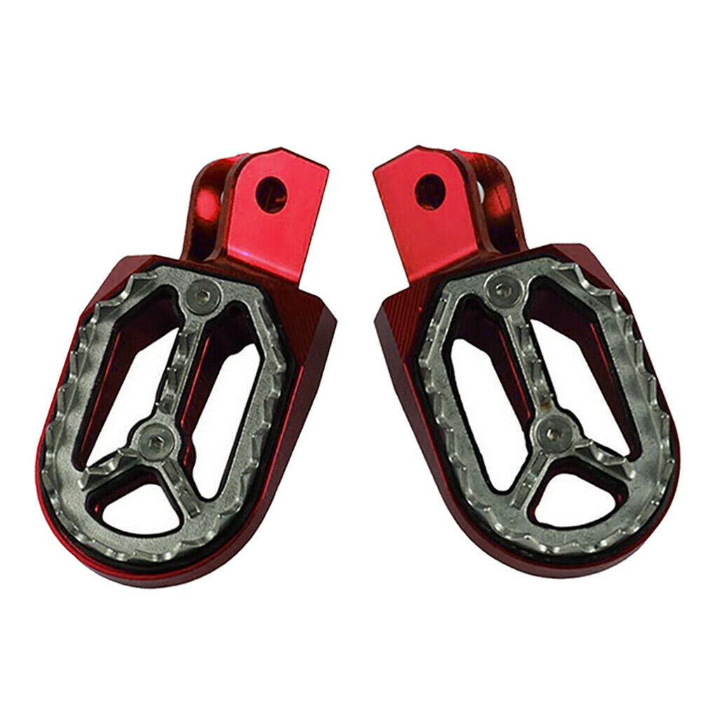 Motorcycle Foot Pedals 360° Roating for CRF 230 Motorcycle Accessory Red