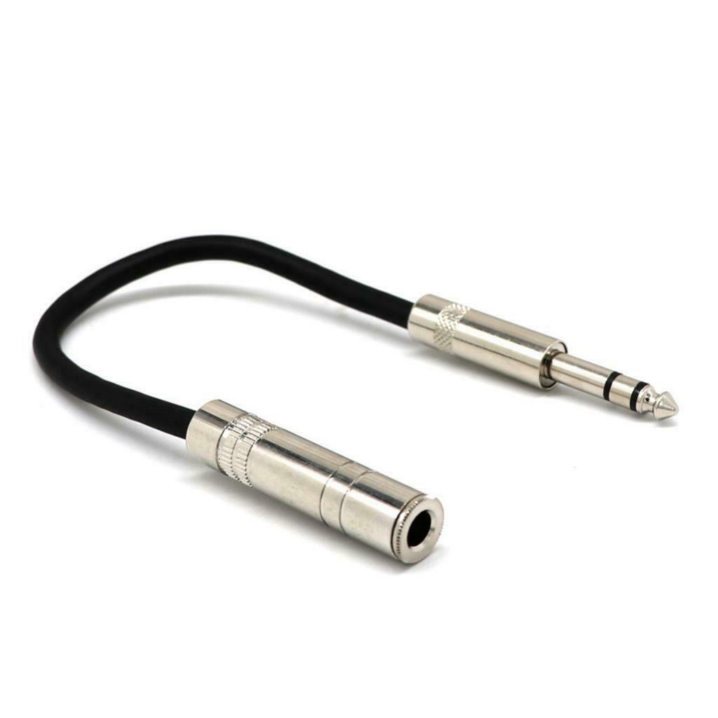 1/4inch 6.35mm Female to Male Audio Cable Adapter Cord Wire Converter New