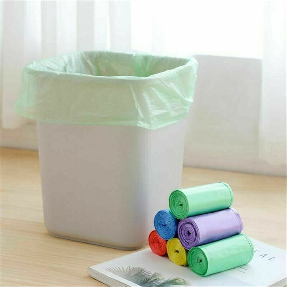 45 Bags Home Small Garbage Bag Trash Bags Disposable Plastic Bag Set 3 Rolls