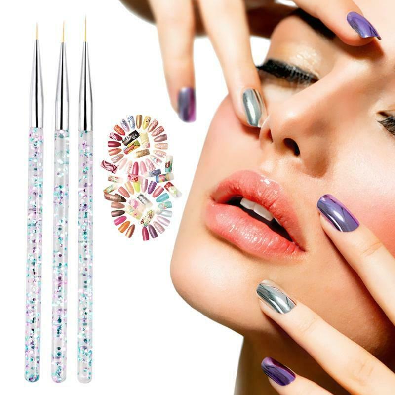 Rhinestone Carving Acrylic Nail Brush Nail Art Liner Tool Nail Polish Brush Pen