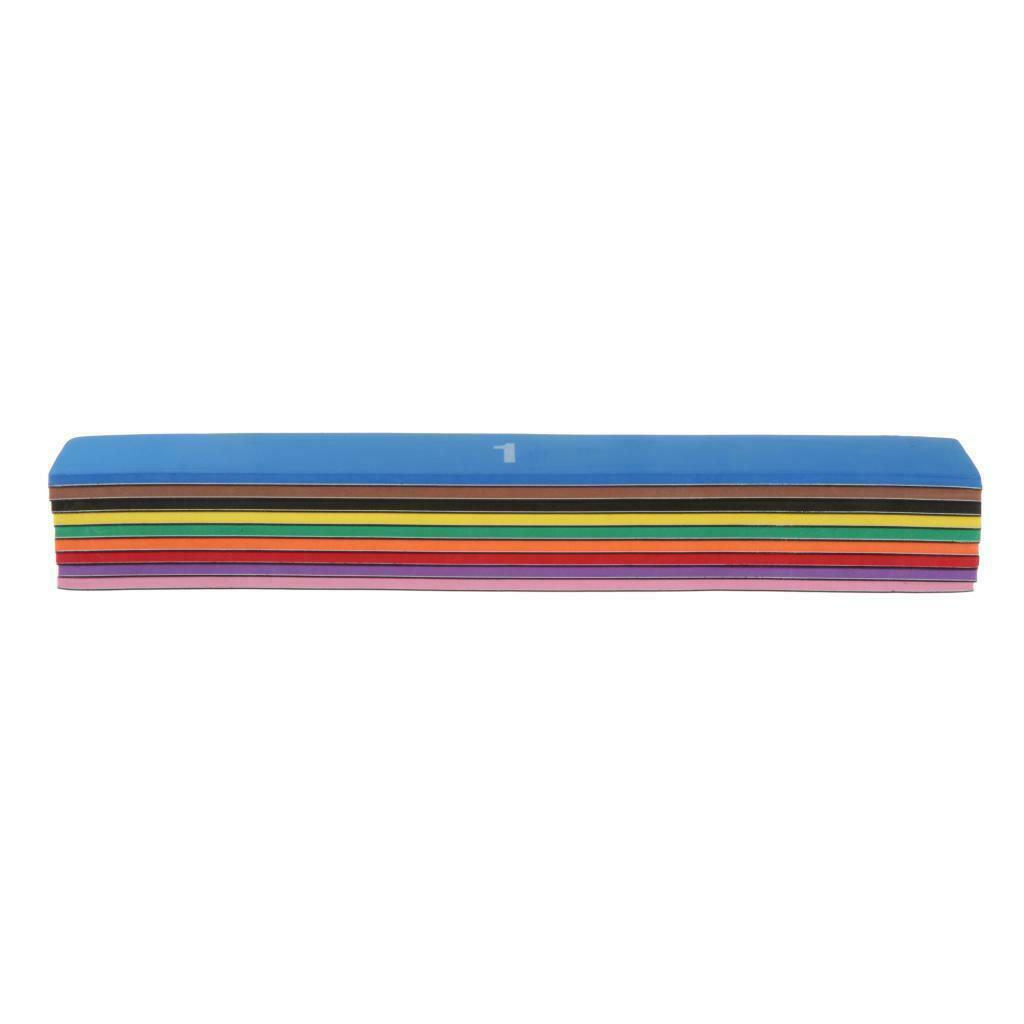 Rainbow Magnetic  Fraction Soft Foam Tiles