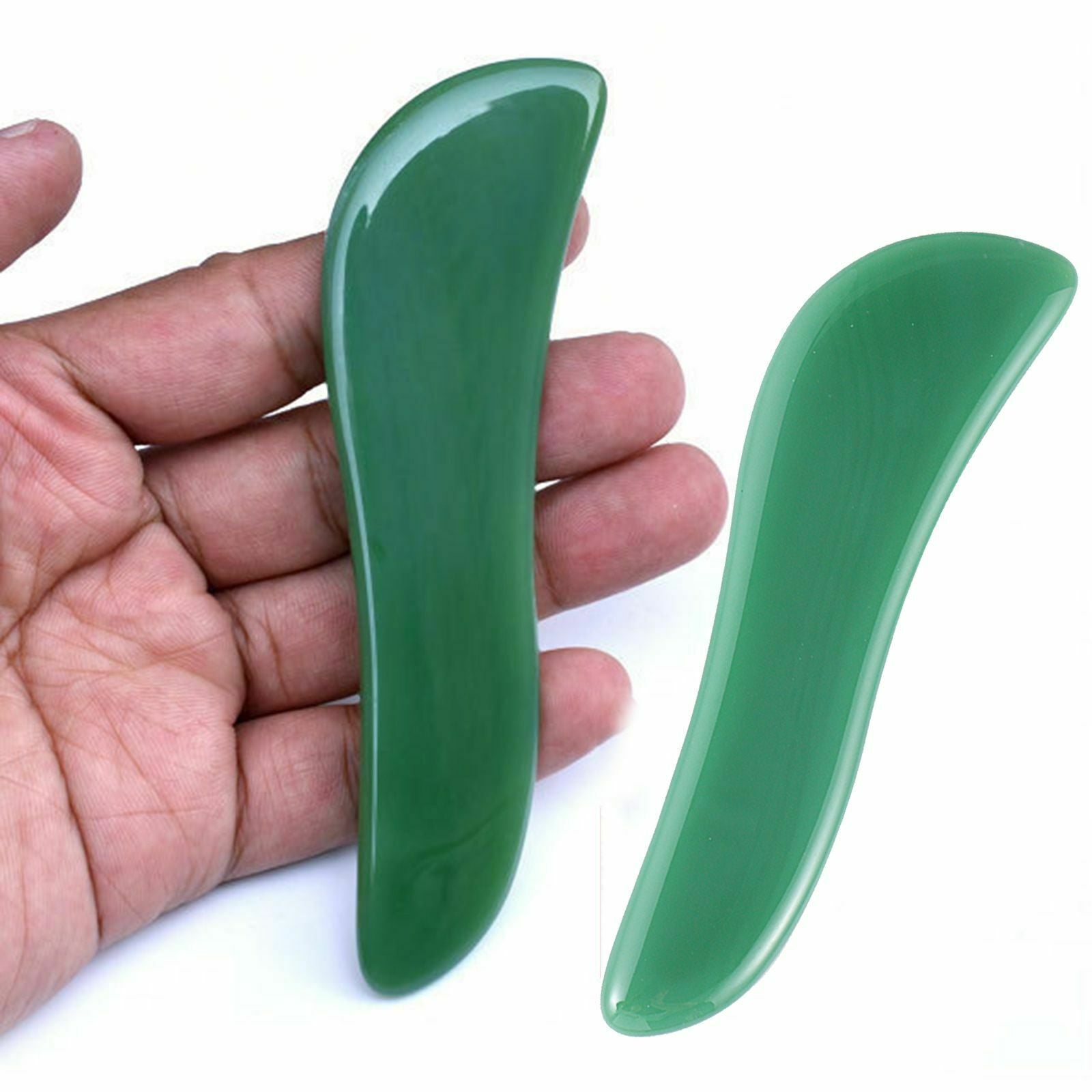Massage Tool Jade Board Natural Facial Massager Guasha Stone Gua Sha Scraper