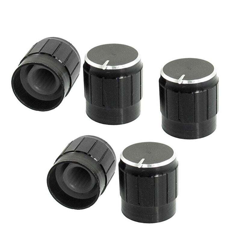 Excellent 10 Volume Potentiometer Control Rotary Knobs Black for 6m.l8