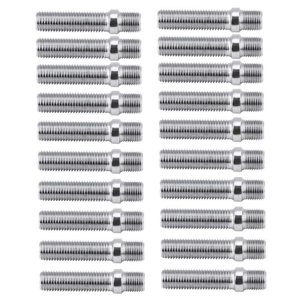 20Pcs 50mm Extended Wheels Stud 12x1.5 to 12x1.5 Screw Adapter for A4 1998-2008