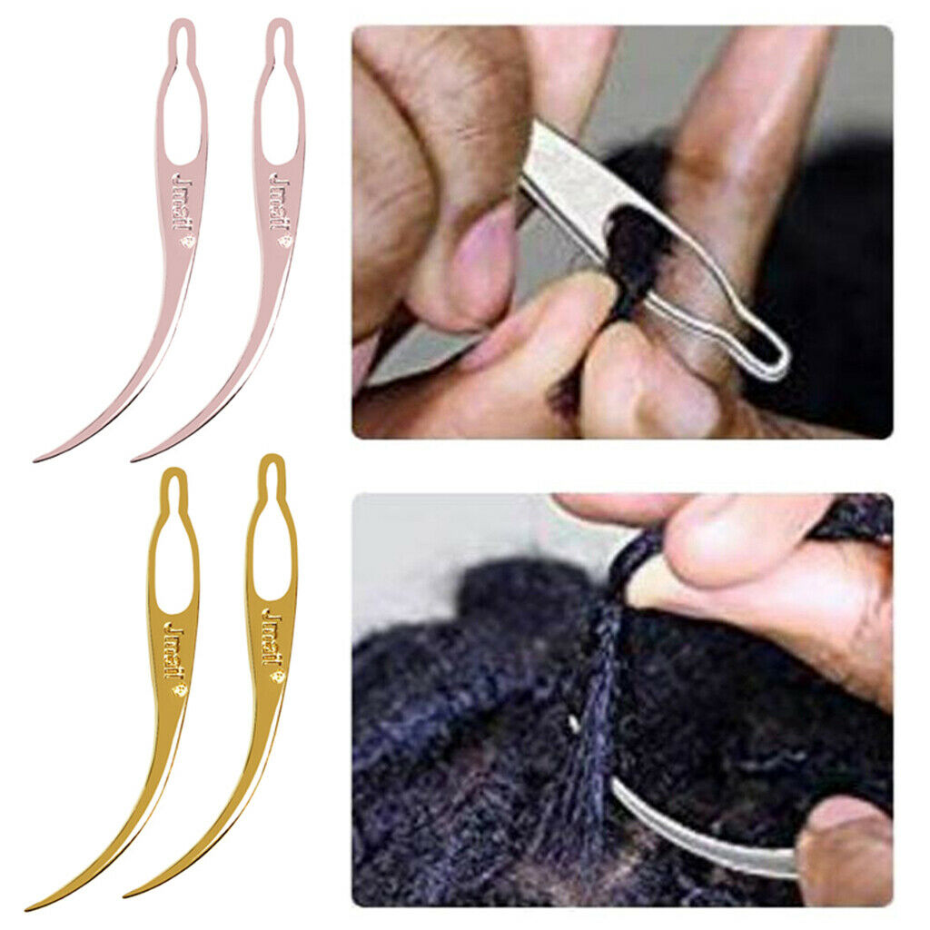 4Pcs Dreadlocks Crochet Needle Hair Braiding Hair Extensions Tools 3in