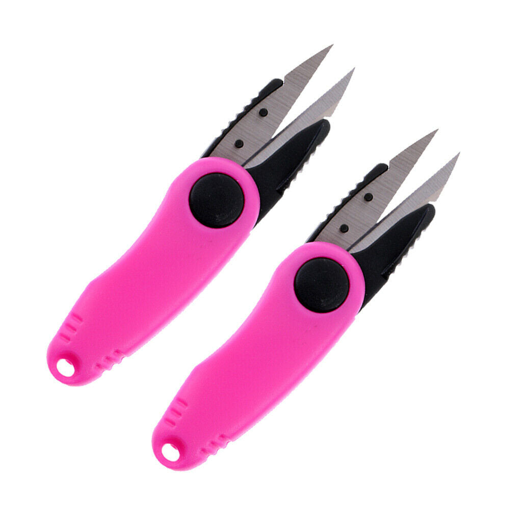 2Pcs Fishing Line Cutter Snips Mini Quick-Clip Lightweight Speed Cutting
