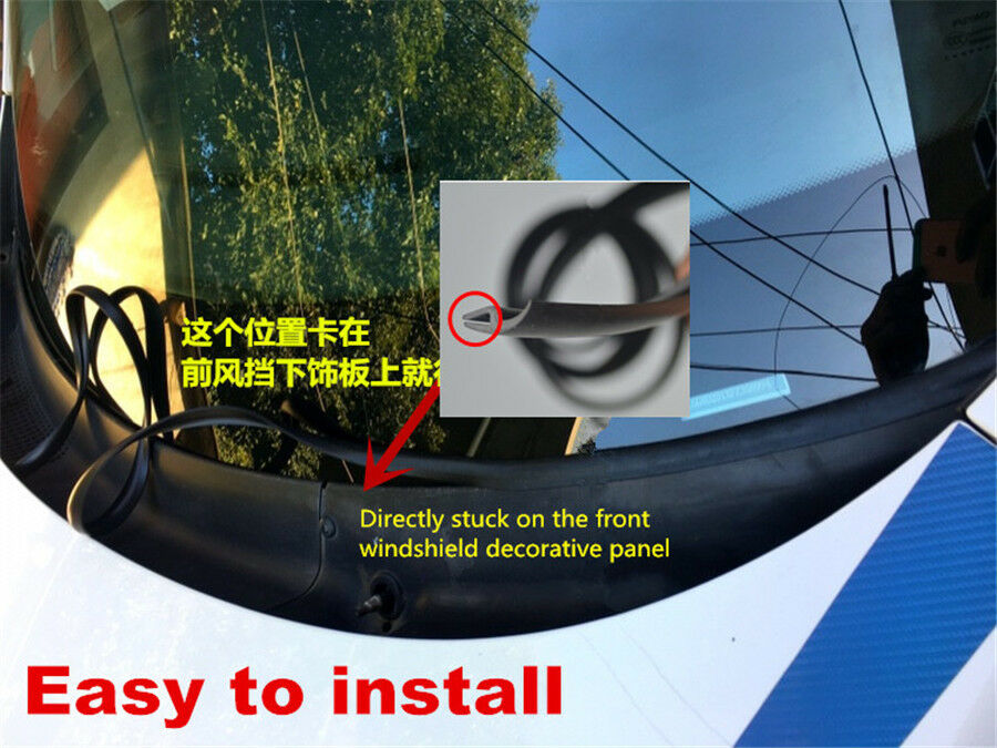 Black 1.7M Rubber Sealed Strip For Car Front Windshield Plastic Panel Sealing