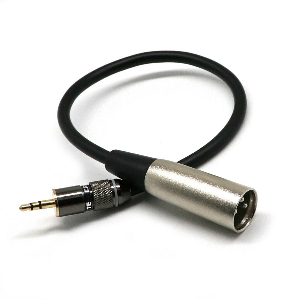 1ft Cable 1/8" TRS Stereo to XLR Male Cables 3.5mm () to XLR-M Adapter Cord