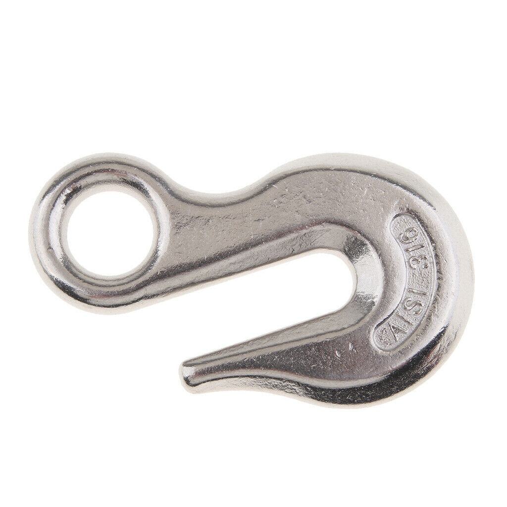 Eye   Hook   Stainless   Steel   3 / 8 "  for   Winch   Cable   Rope   ATV   UTV