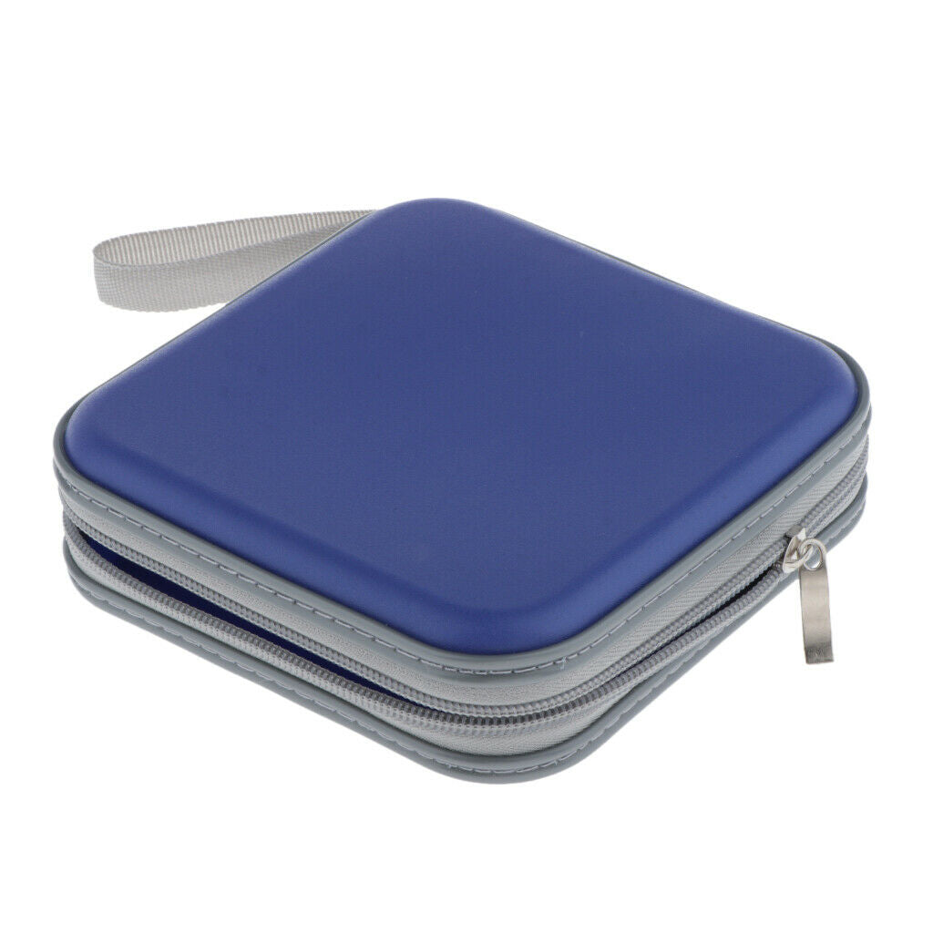 2pcs Set of 2 40 Sleeves CD Wallet Square DVD Case Home CD Disc Bags 6x6inch