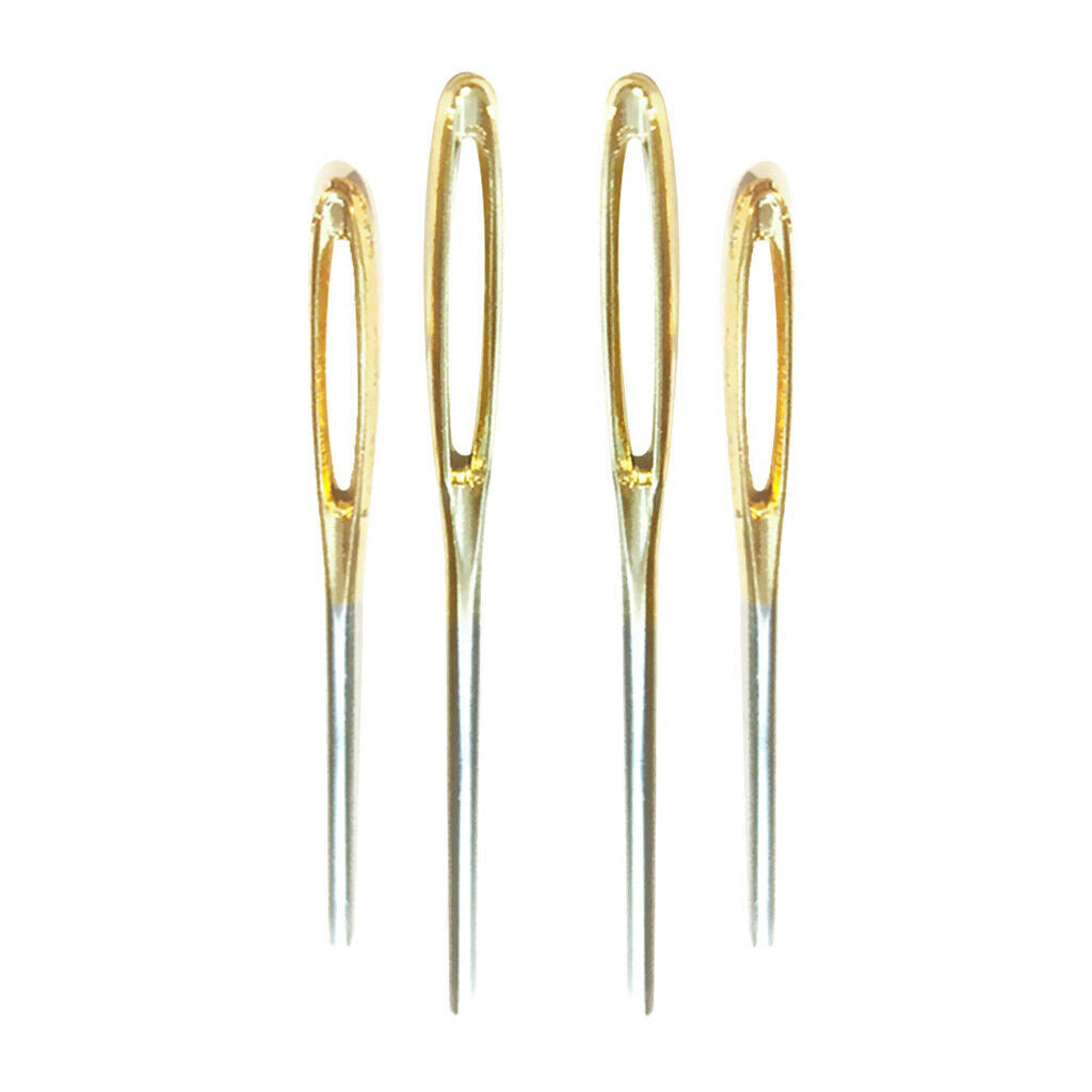 4x Large Eye Yarn Needles DIY Embroidery Quilting Crafts Needle Pins Tool