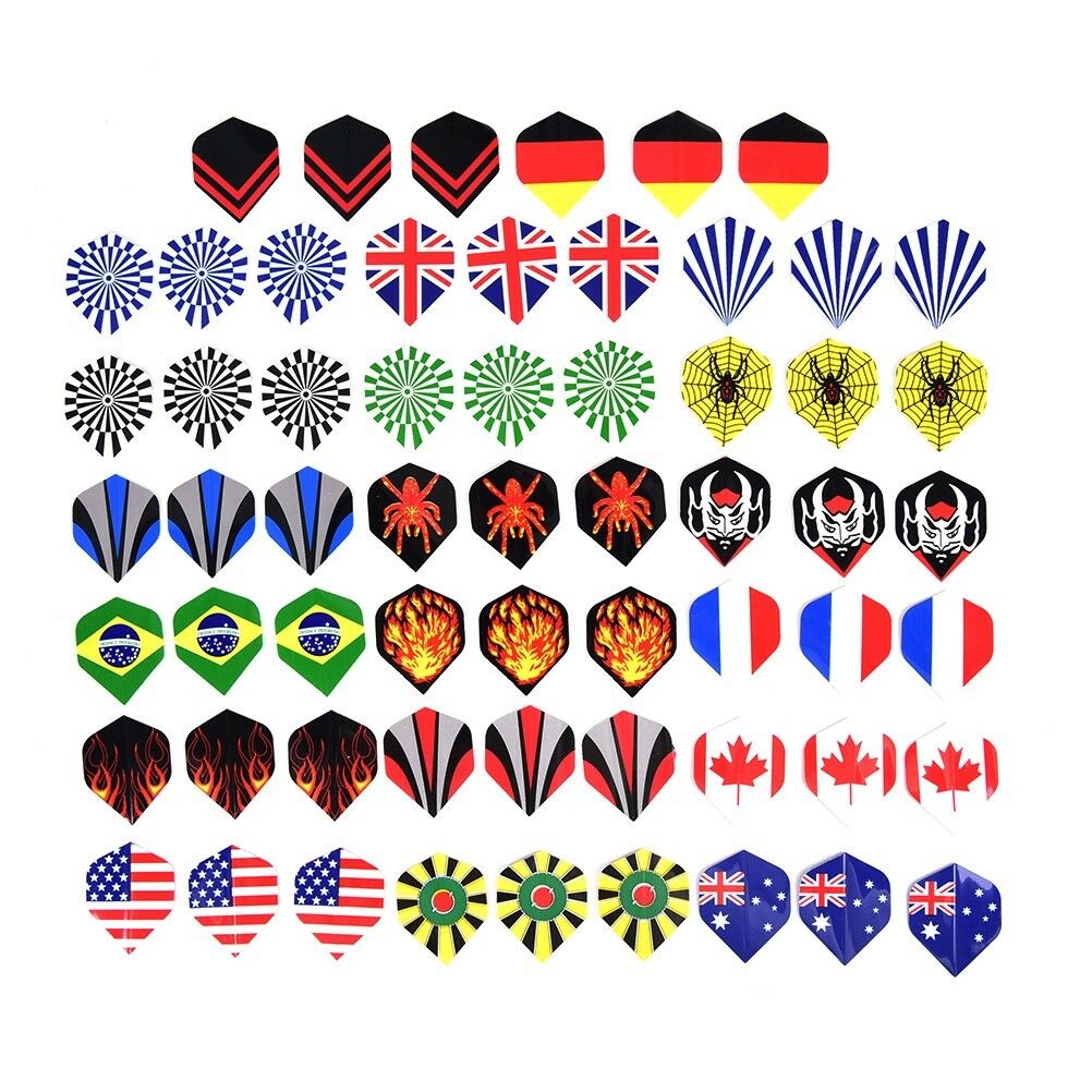 60pcs/lot dart flights in 20 kinds of patterns darts fin feather accessory、NADD