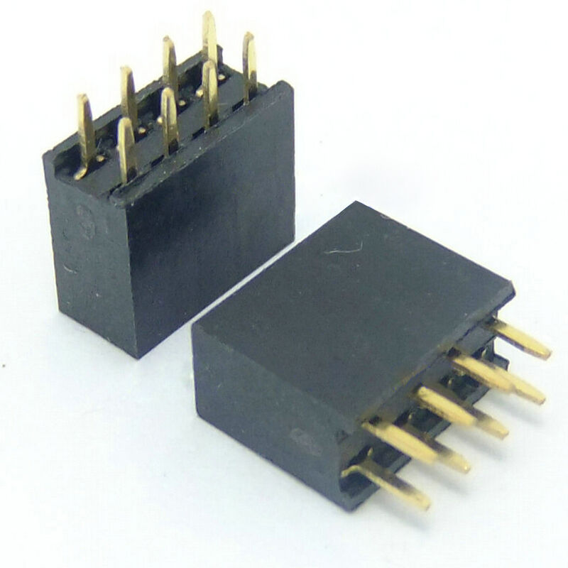 Hot 10X 2x4 Pin 8P 2.54mm Double Row Female Straight Header Pitch Pin Stri.l8