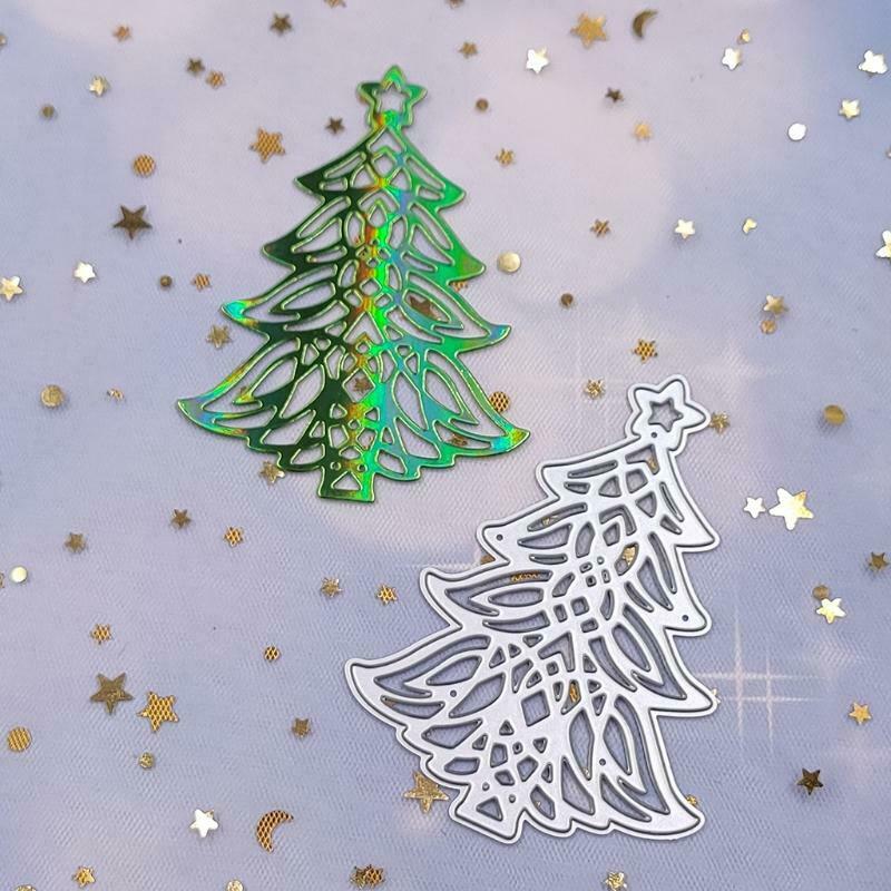 Christmas Tree Border Die-Cut Border Cutting Stencils Nice for DIY Scrapbooking