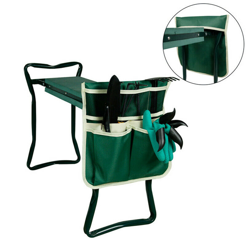 1Pc Tool Side Bag Pockets Pouch for Garden Bench Garden Kneeler Stool GardenFCA
