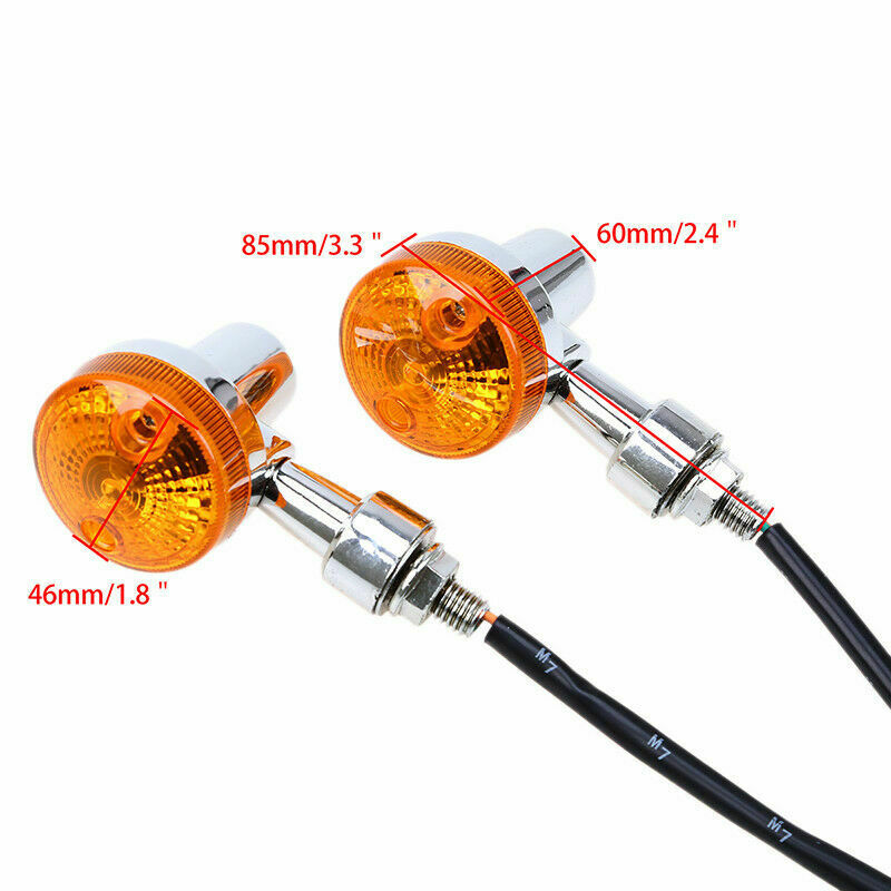 2PC 46mm Motor Turn Signals Stop Lights Fit For Dirt Bikes off-road ATV MX MTB