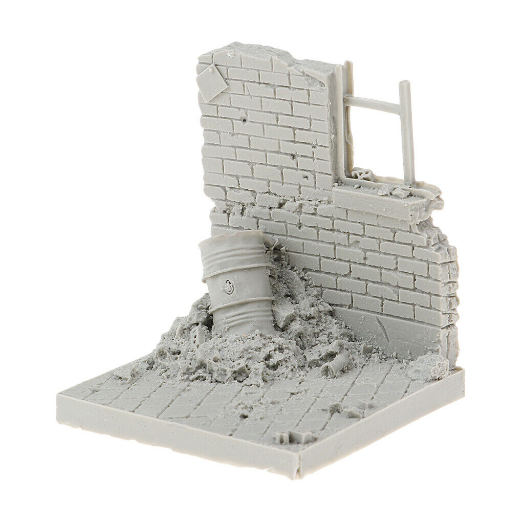 Crafts 1/35 Battlefield Base City Ruins Wall Miniatures for Landscape Kits