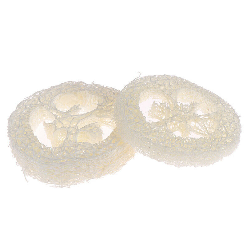 2Pcs Natural Loofah Soap Holder Dish Bathroom Storage Support Plate Stand HO.DD