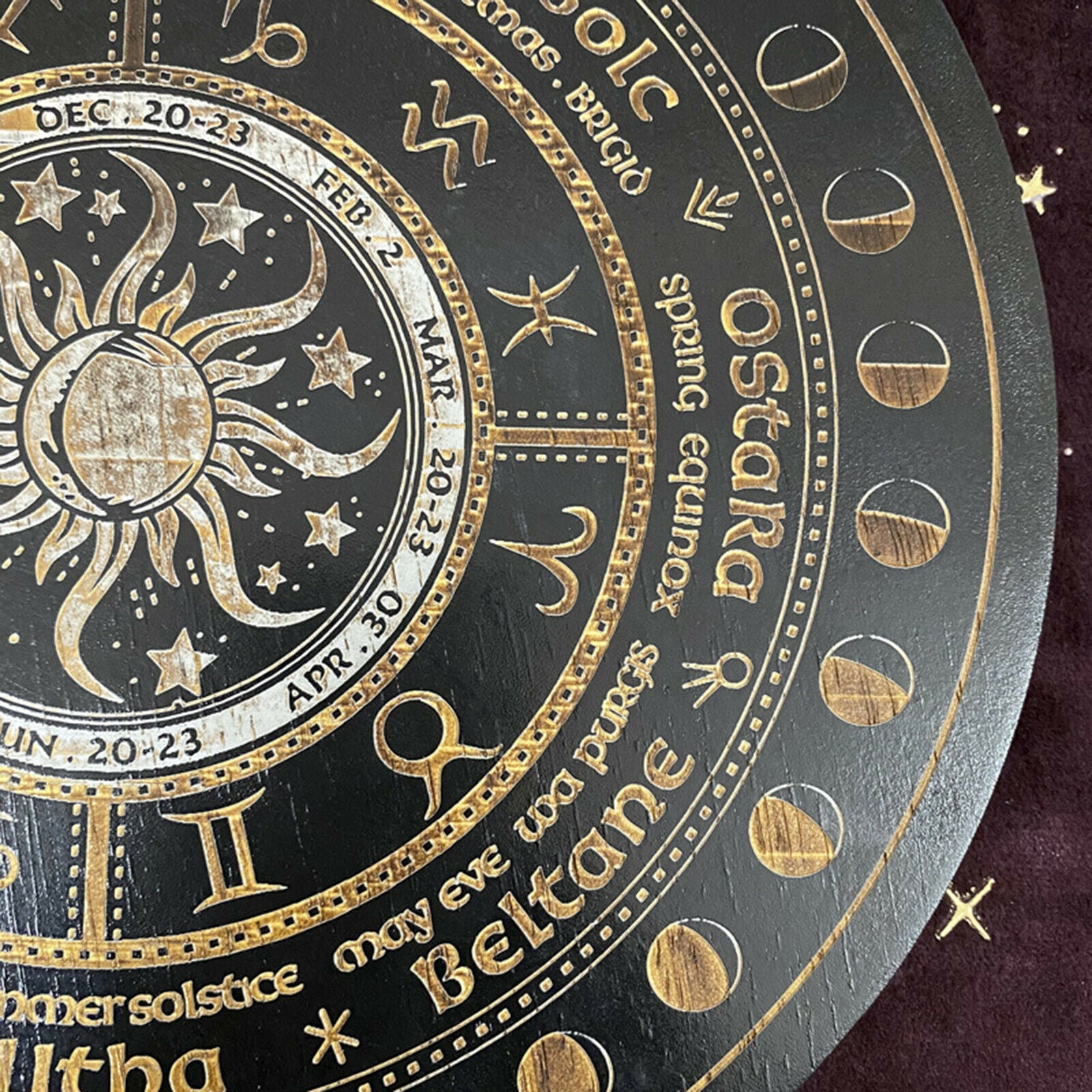 Pendulum Board Witch Divination Divination Game Metaphysical Dowsing Board