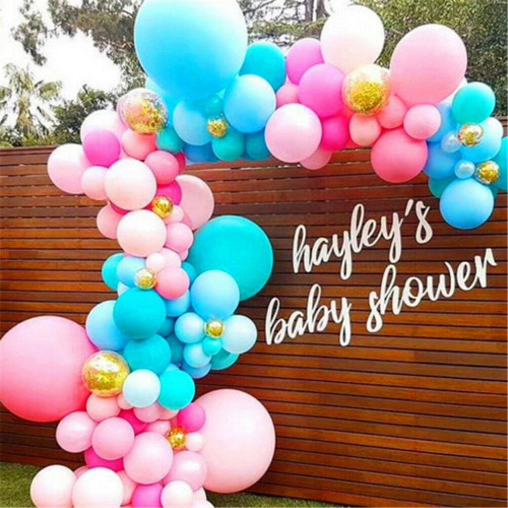 5m Transparent PVC Rubber Balloon Chain For Arch Wedding Party Helium Deco.l8