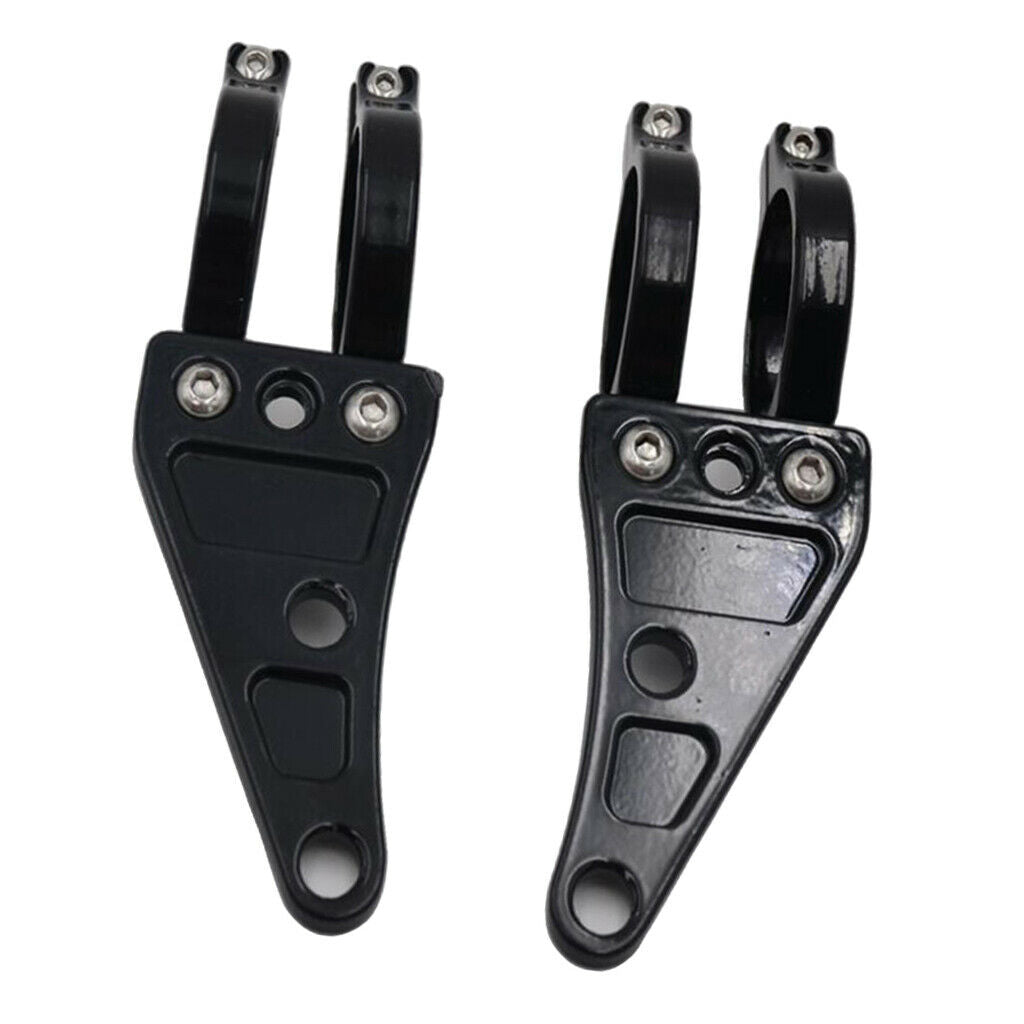 Lots 2 Billet Headlight Head Lamp Brackets Holder For Cruisers Motorcycle