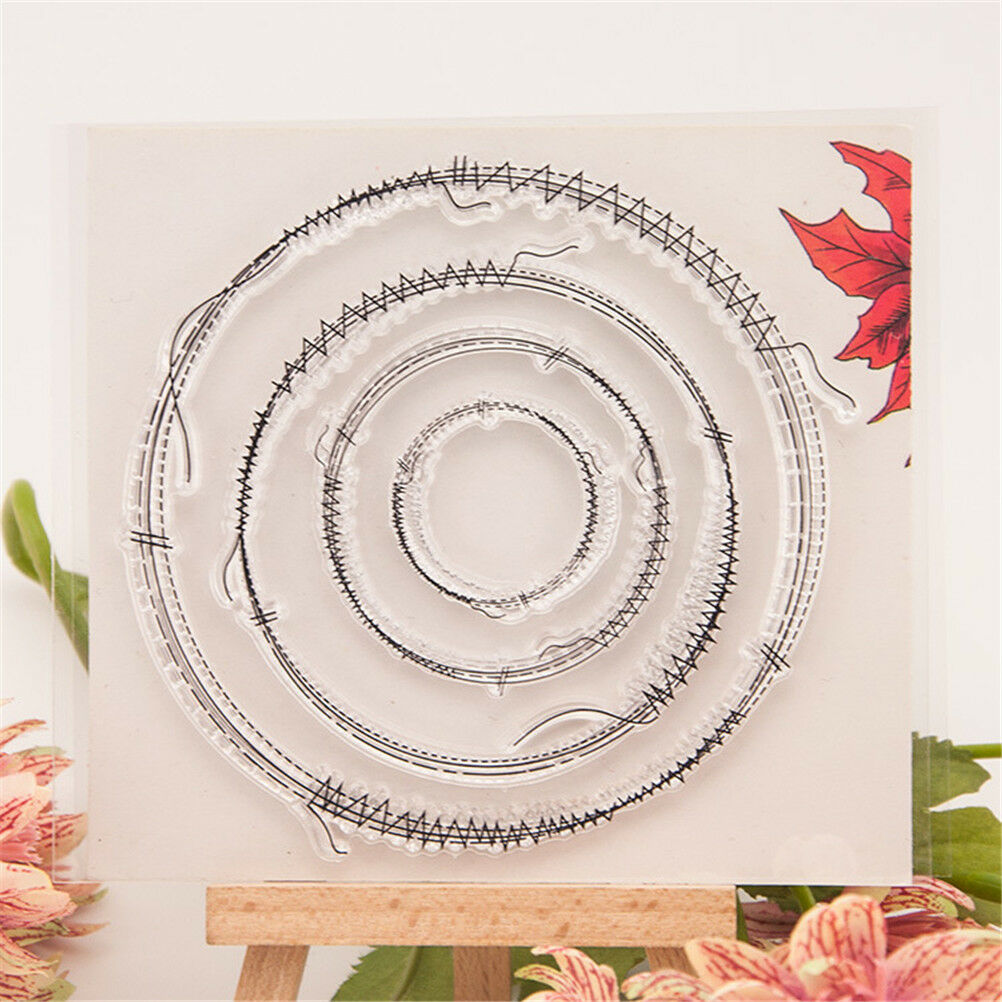 Vivid Sewing thread scrapbook diy photo albums card silicone transparent s.l8