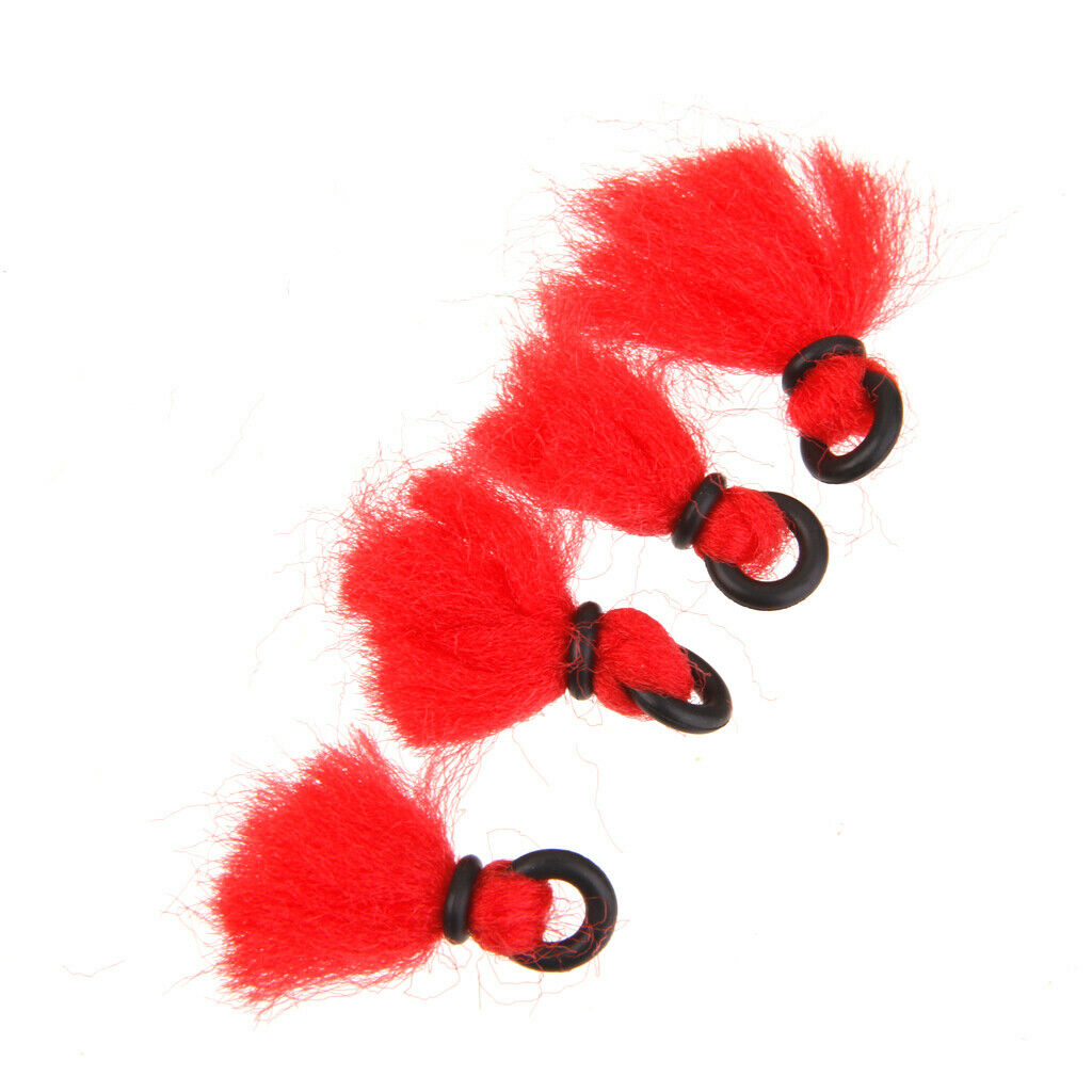 Lot Of 4 Pcs. Red Nylon Strike Indicators Floats Accessories