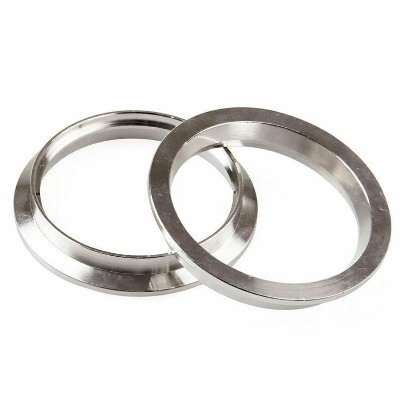 2.5" Inch Car Turbo Exhaust Downpipe Stainless Steel V-Band Clamp With 2 Flanges