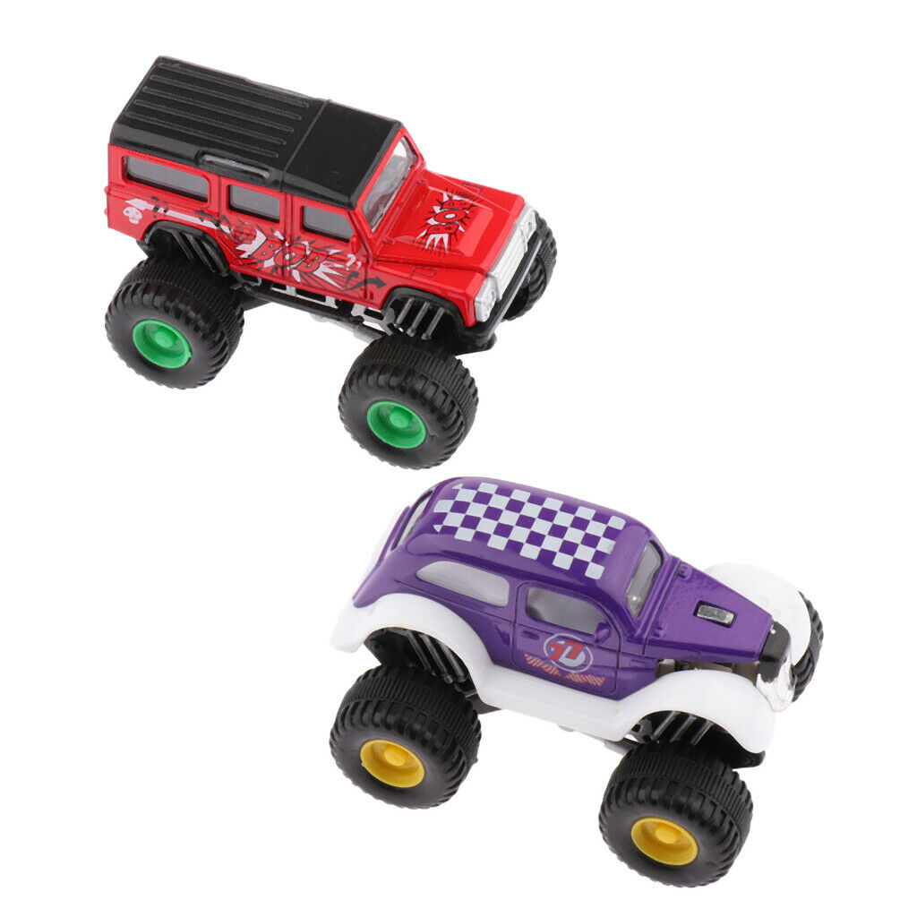 3 Pieces Assorted Car Toys - Mini Die-cast Cars And Pull Back Vehicles For